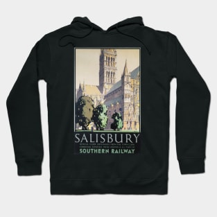 Salisbury, Wiltshire - SR - Vintage Railway Travel Poster - 1932 Hoodie